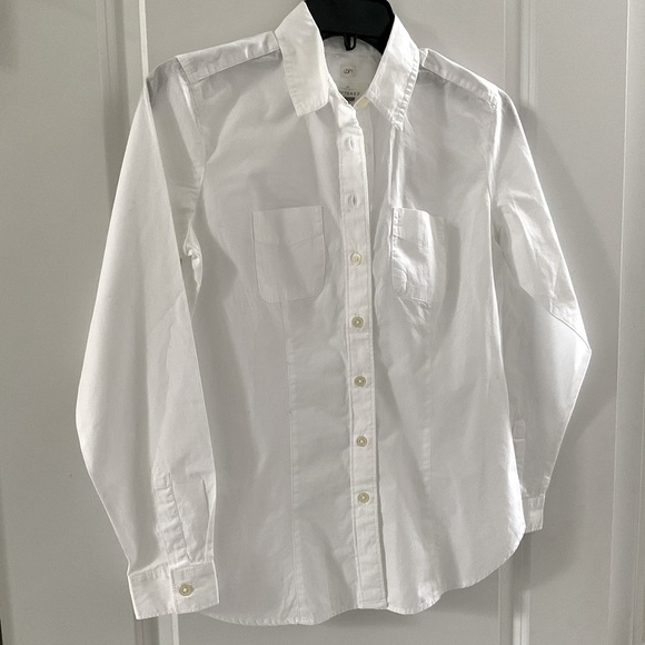 LOFT White Button Down Shirt Size XSP - Picture 2 of 5
